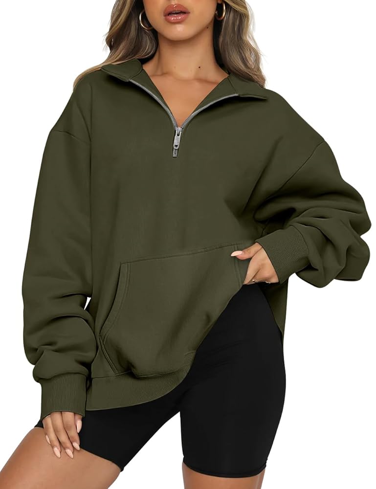 Amazon.com: Trendy Queen Womens Zip Up Hoodies Oversized